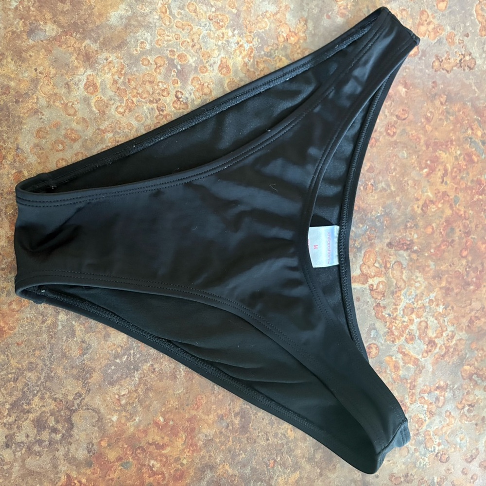 Xhilaration Black Bikini High-Cut Swimwear